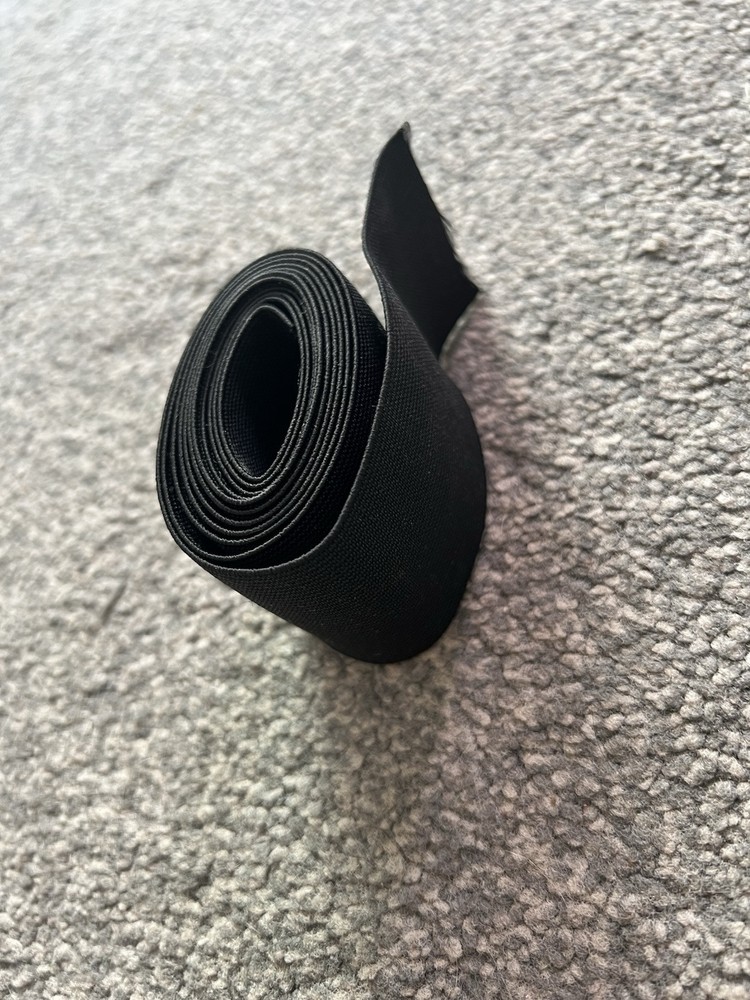 Black Elastic. 2” x 58”. New