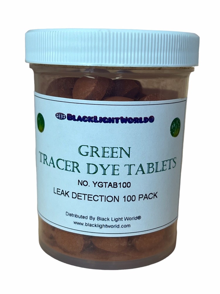 TRACER DYE GREEN FLUORESCENT 100 TABLETS