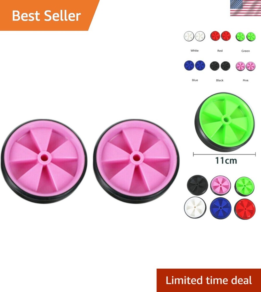 Kids Assist Training Wheels in Pink – Heavy Duty, Easy Install Stabilizers