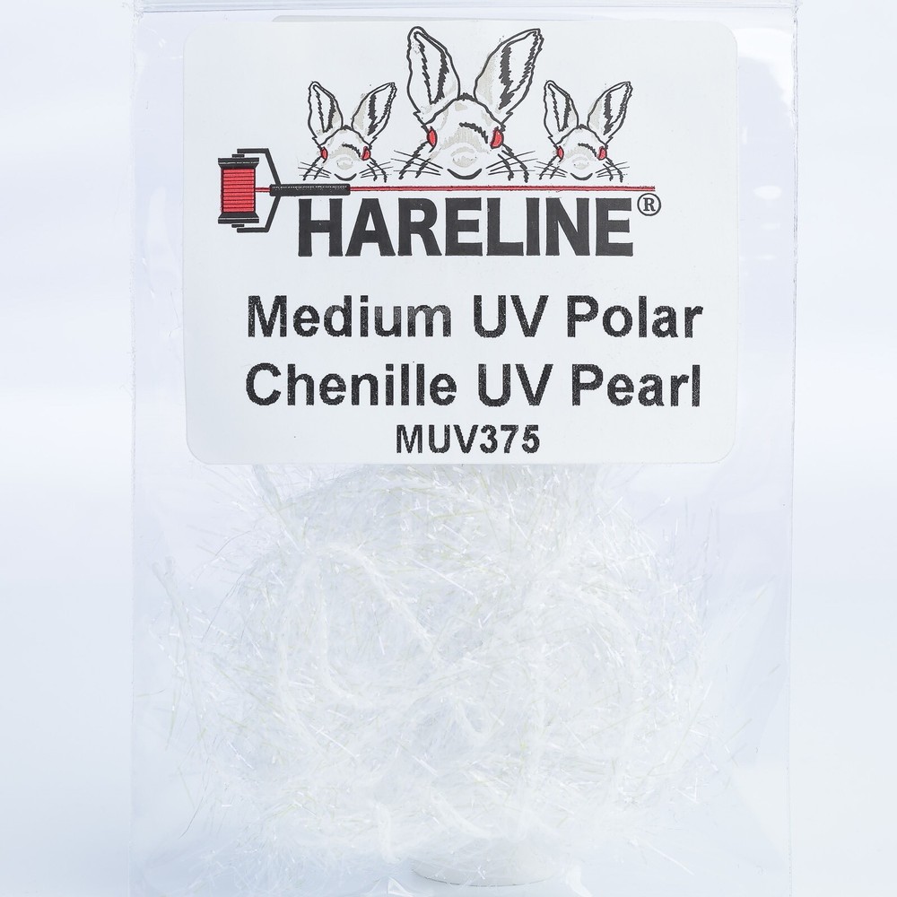 Hareline UV Polar Chenille - Medium - Pearl