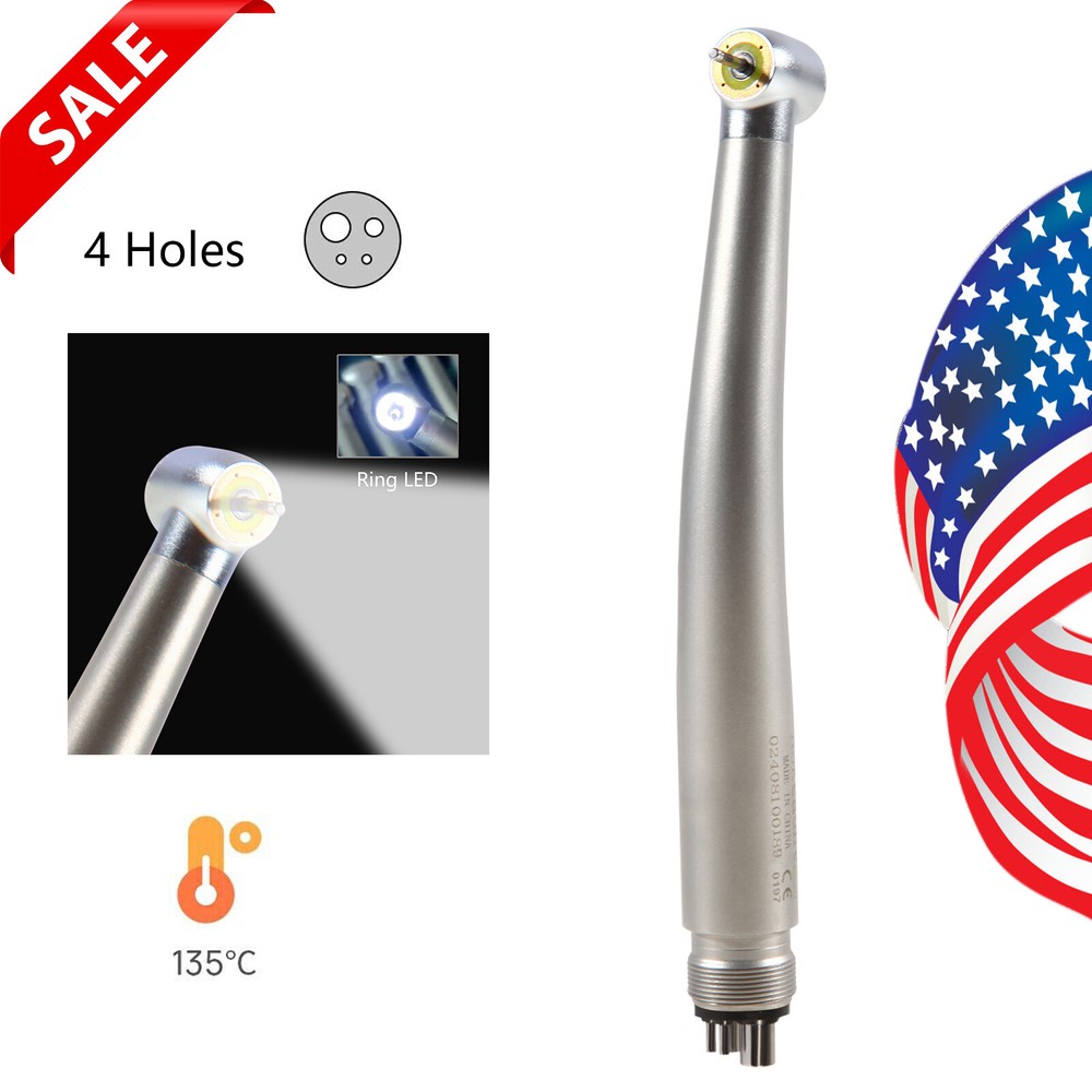 Dental Ring LED Optic High Speed Handpiece E-Generator Shadowless 4 Hole ASK st