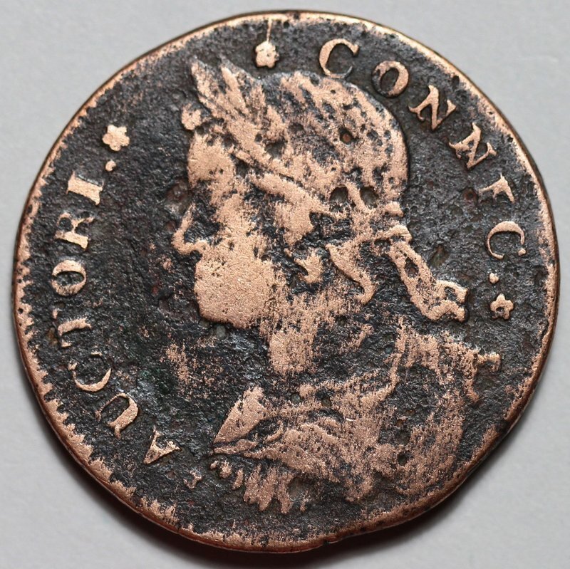1787 Connecticut Colonial Copper, Draped Bust Left