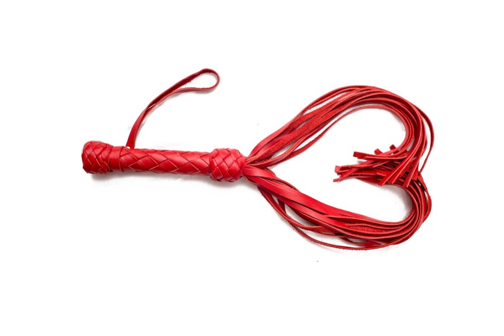 Leather floggers martinet BDSM small whip Flagellation paddle