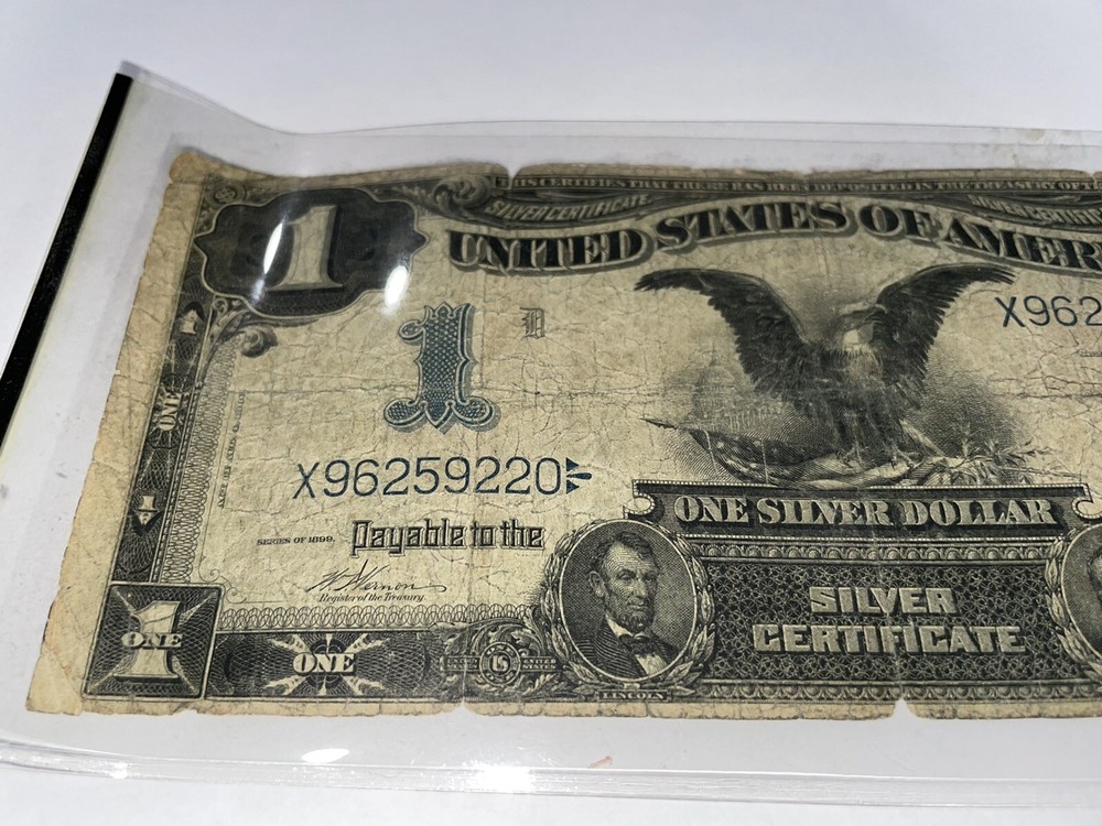 AUG 4th 1899 $1 silver note~RARE NOTE!