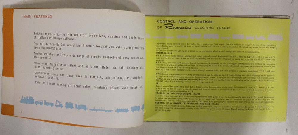 Rivarossi HO Scale 1959 General Catalog