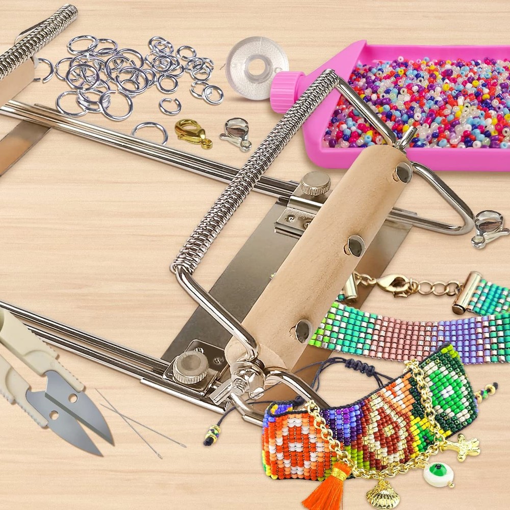 hobbyworker The Second Generation Adjustable Bead Large, Metal Loom Kit