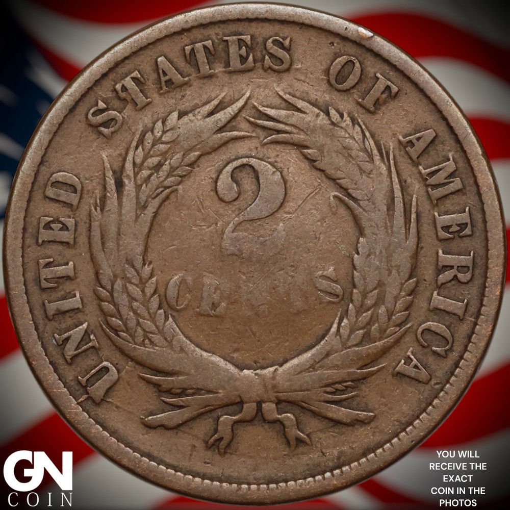 1865 2 Cent Piece B2342