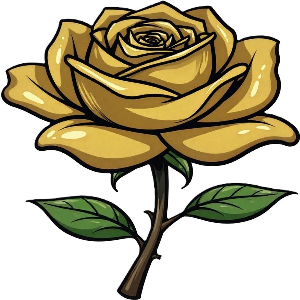 30 Custom Dynamic Gold Rose Personalized Address Labels