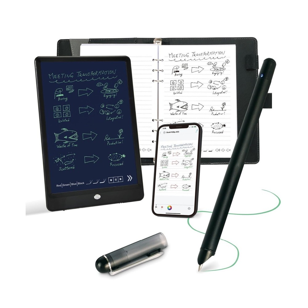 Smart Pen for Note Taking Set Real-Time Paper-to-Digital, Smart Digital Noteb...