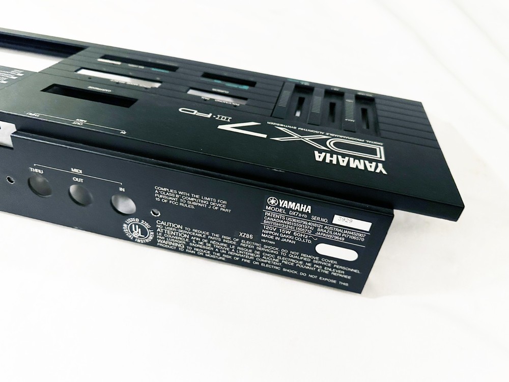 YAMAHA DX7 IIFD Original Top Side Frame Panel Unit. Great Condition !