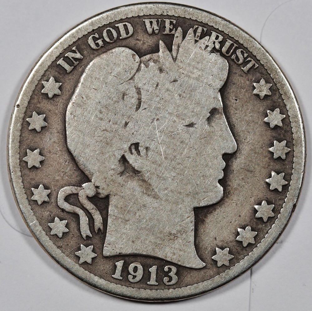 1913 Barber Half.  Good.  198571