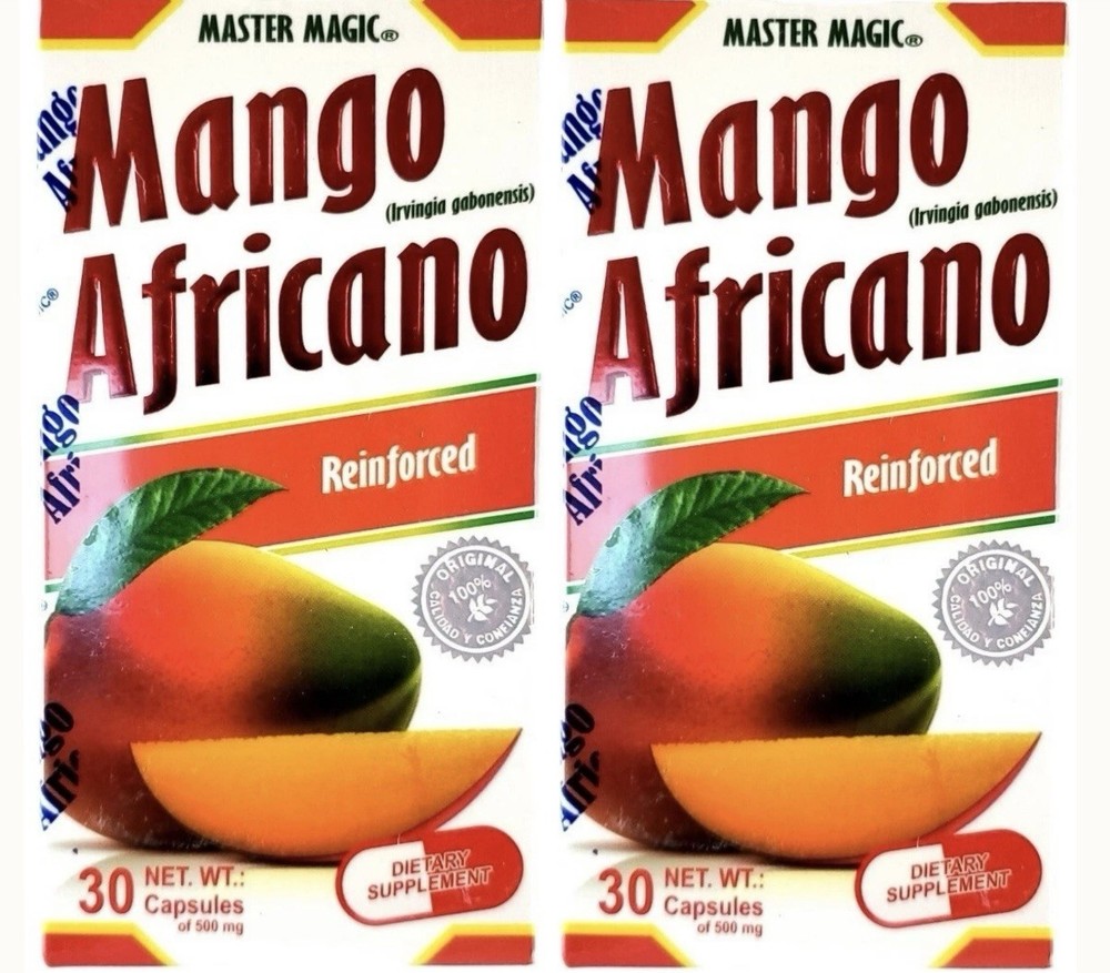 Mango Africano 2 Pack MASTER MAGIC AFRICAN MANGO 60 Capsules Original