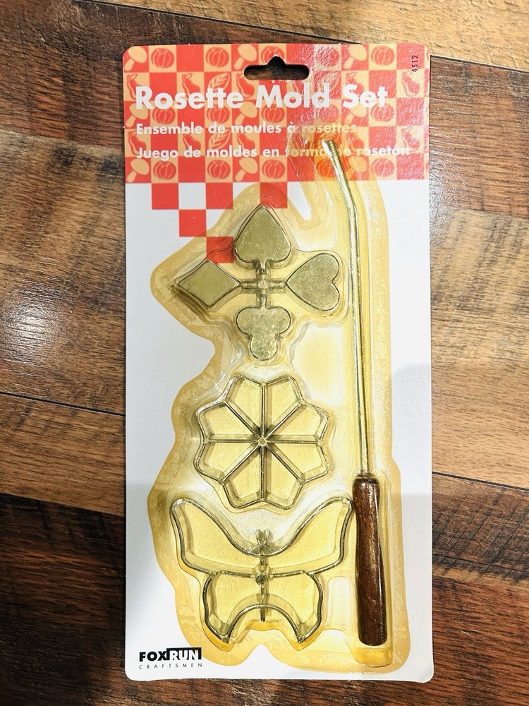 Vintage Rosette Mold Set new in Package Fox Run