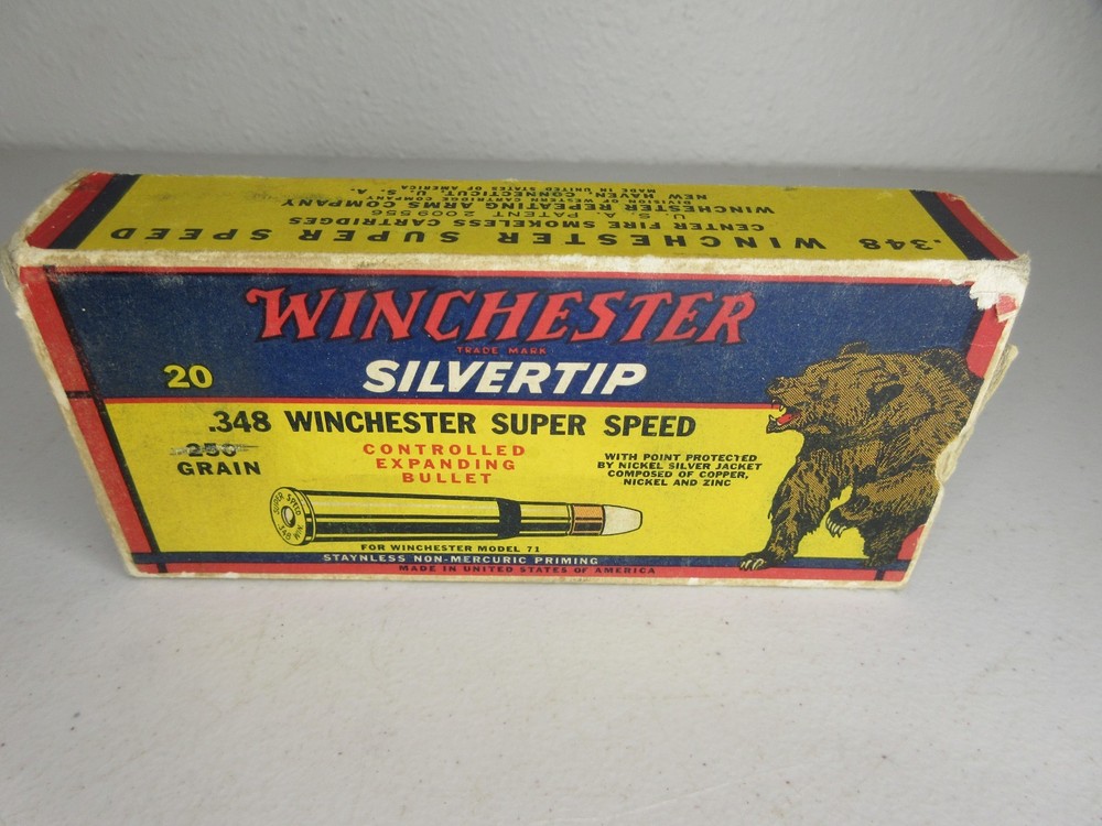 Winchester Silvertip .348 Super Speed Ammo Box