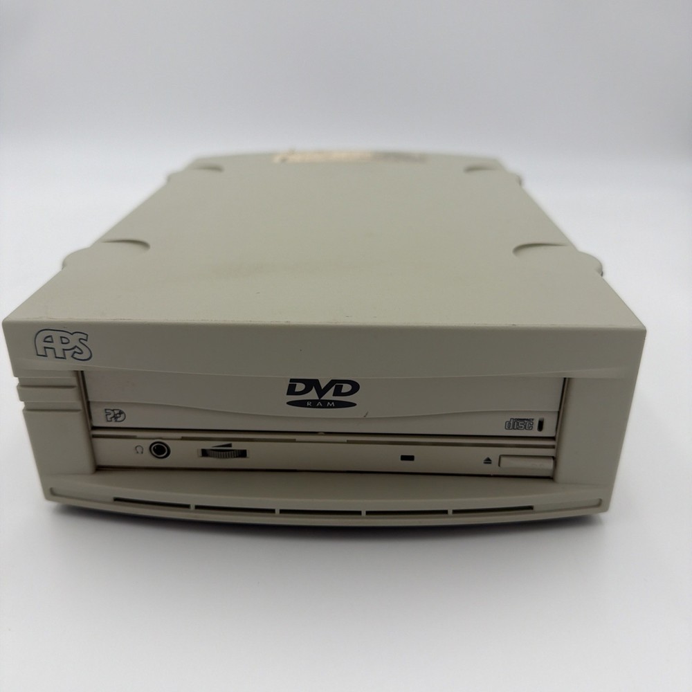 APS Tech External SCSI DVD-RAM Drive 2275-005P Untested No Power Adapter AS-IS