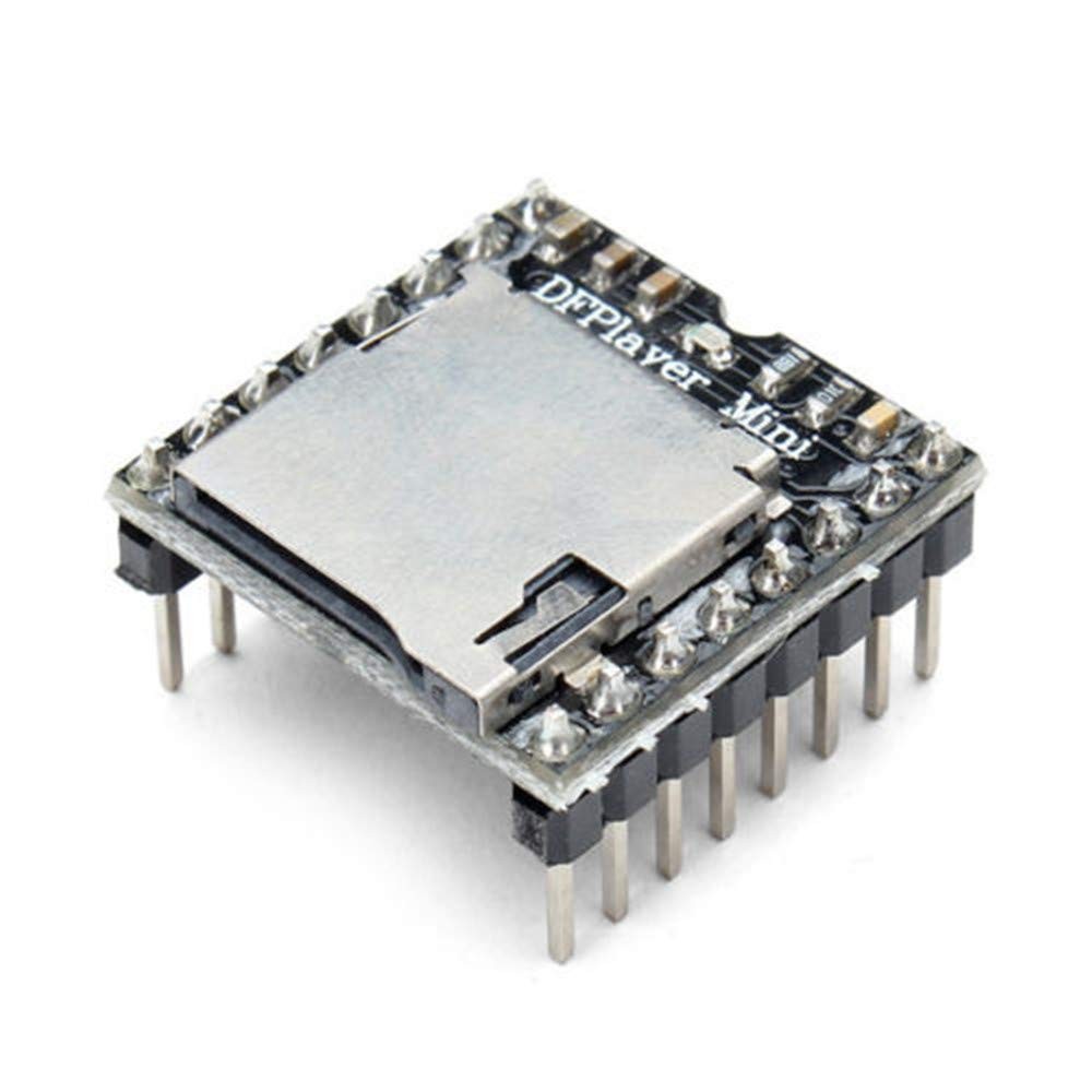 Anmbest 5PCS YX5200 DFPlayer Mini MP3 Player Module Voice Decode Black