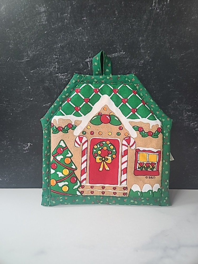 Christmas House Pot Holder