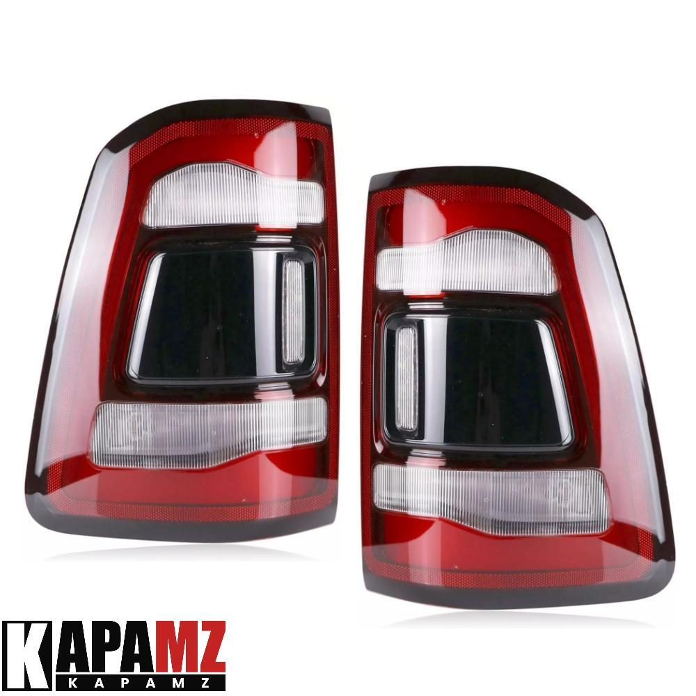 LED Tail Lights for Dodge RAM 1500 2019-2024 Left Right Pair w/ Blind Spot