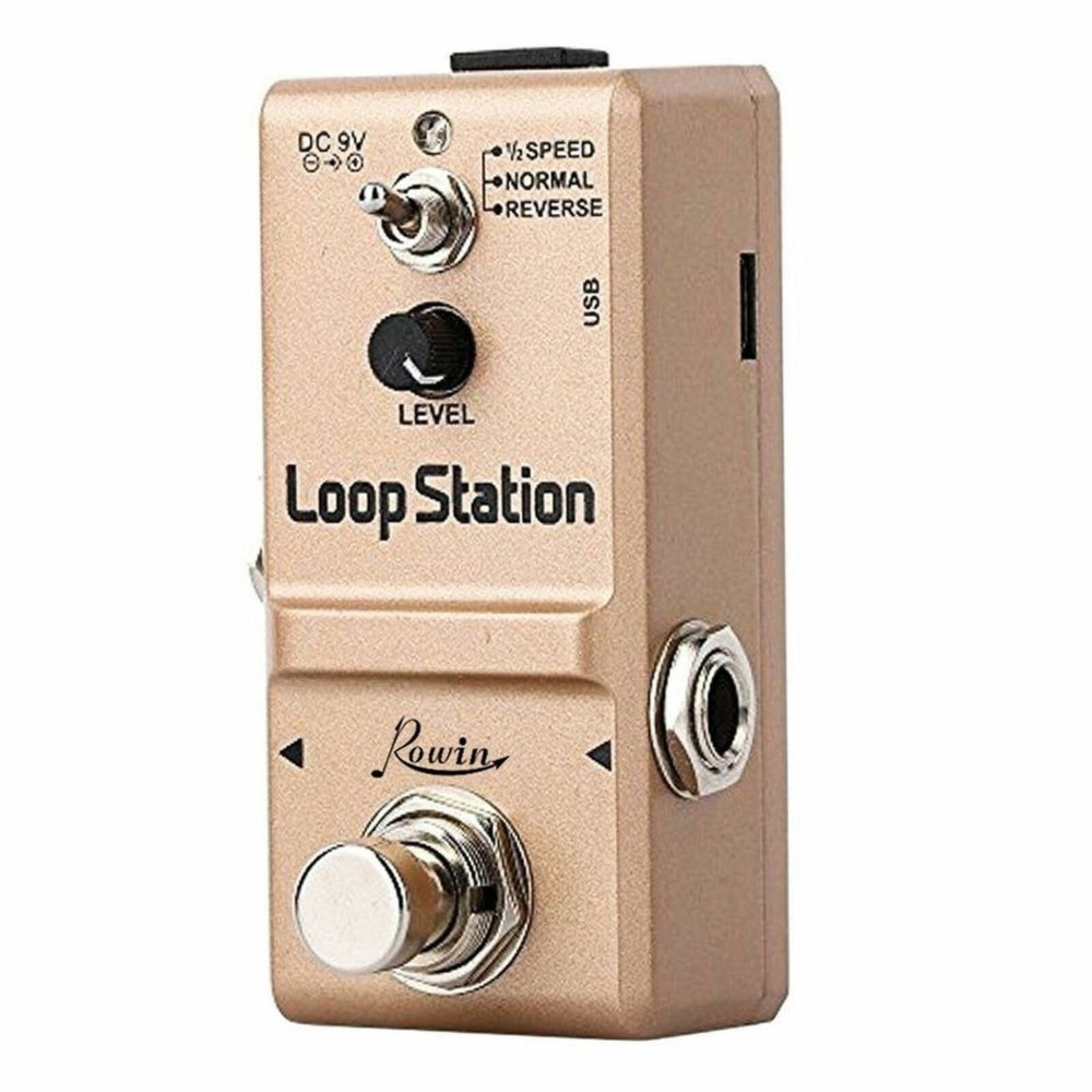 Rowin LN-332S Nano Loop Station Effect Pedal with Reverse and 1/2 Speed Function