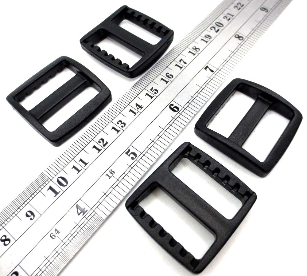 Bar Slide For Strap Fits 1", 25mm Wide Webbing Strap, Durable Polyacetal Plastic
