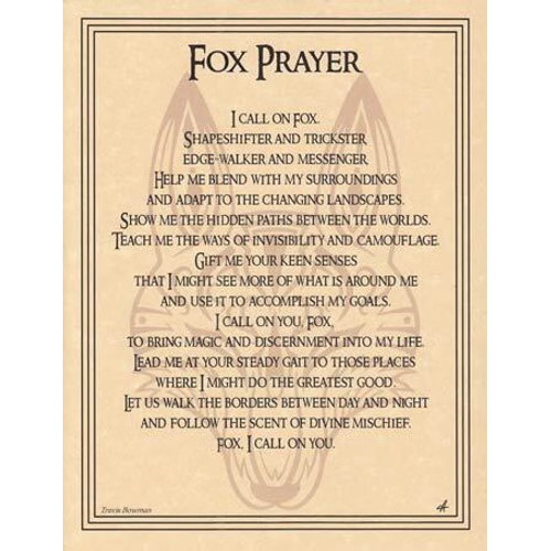 Fox Prayer poster