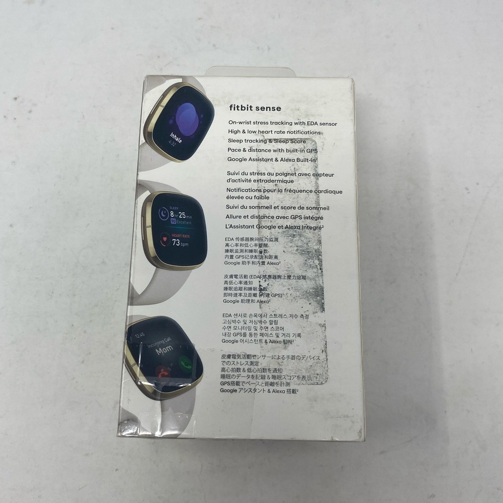 Fitbit Sense Smartwatch Lunar White/Soft Gold FB512GLWT