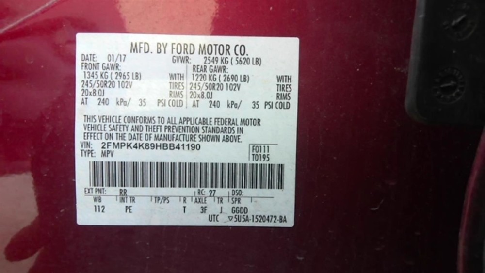 Radar Unit Rear Fits 15-18 EDGE 476149