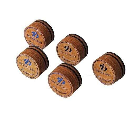 5PCS Packed Brown/Black Premium Laminated Billiard Cue Tips, Laminated Pool
