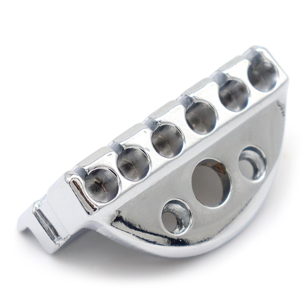 6 Strings Metal 42mm Headless Electric Guitar String Nut with Screw Silver