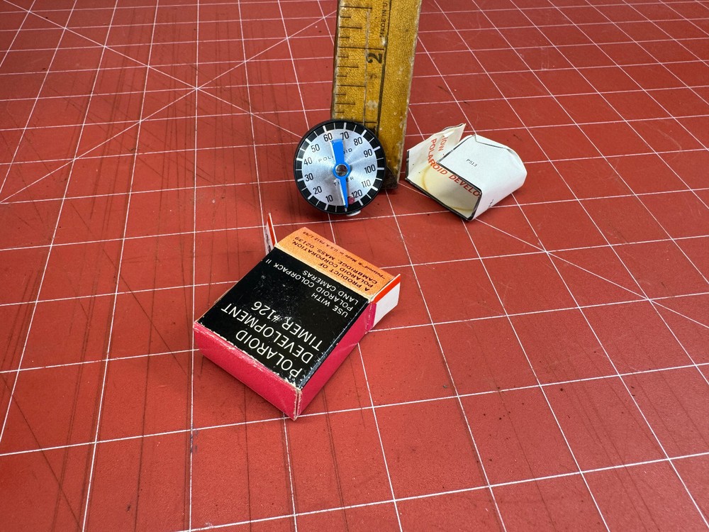 Vintage Polaroid Model 126 Development Timer with Original Box & Instructions.