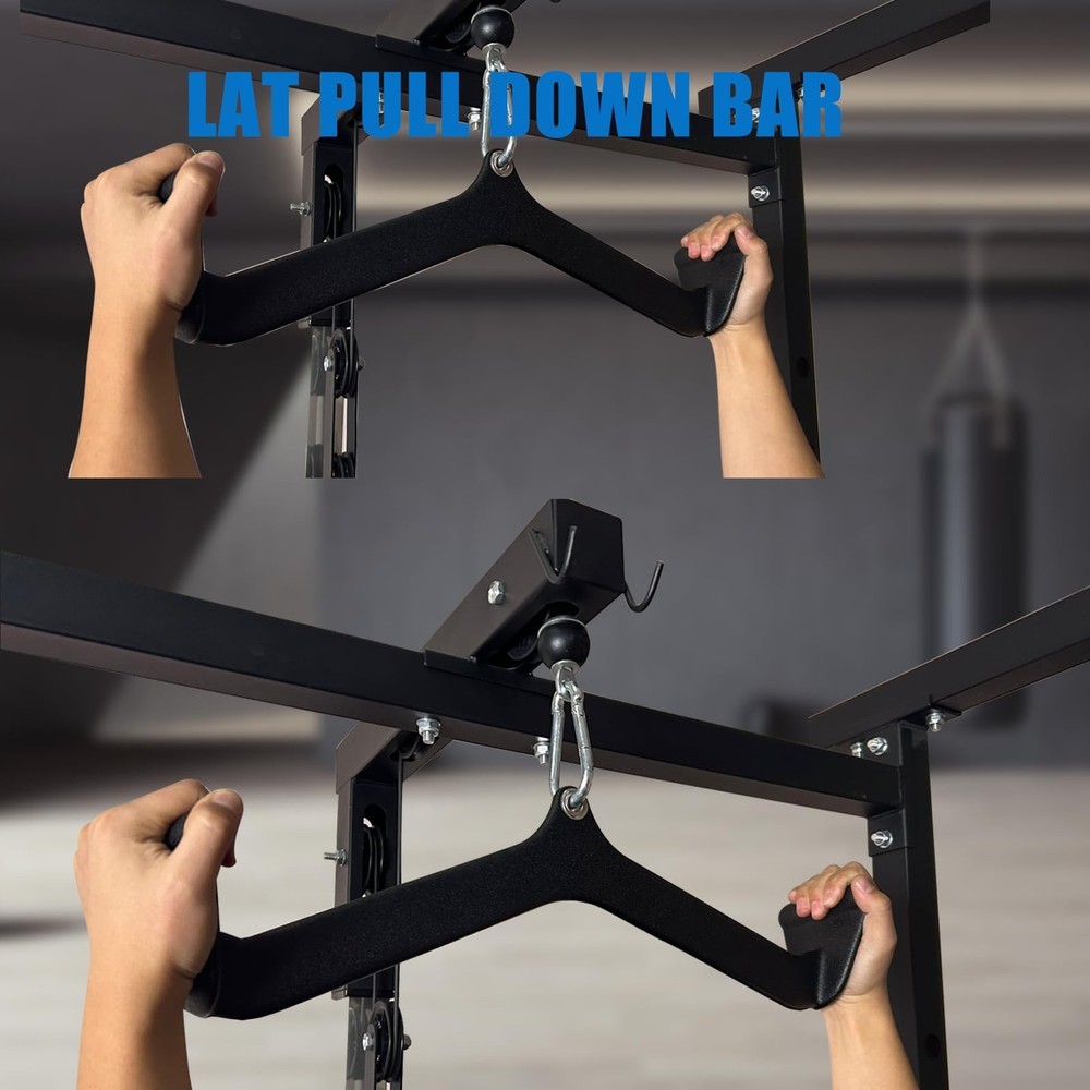 BLUSLM LAT Pulldown Attachments, LAT Bar Cable Machine Attachment,T-bar V-bar...