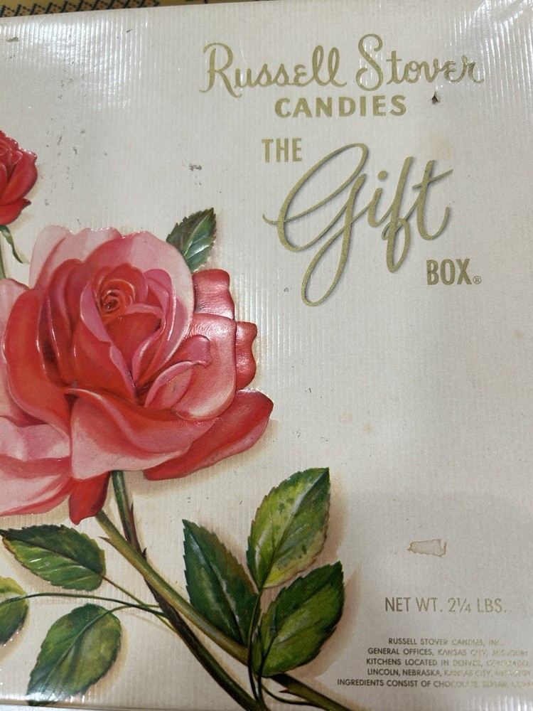Two Vintage Whitman`sampler And One Russell Stover Candy Box EMPTY Boxes