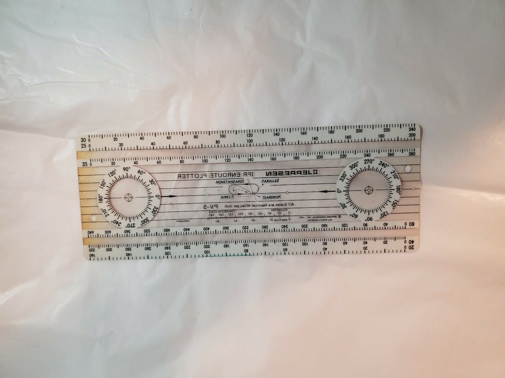 JEPPESEN IFR ENROUTE PLOTTER model # PV-5