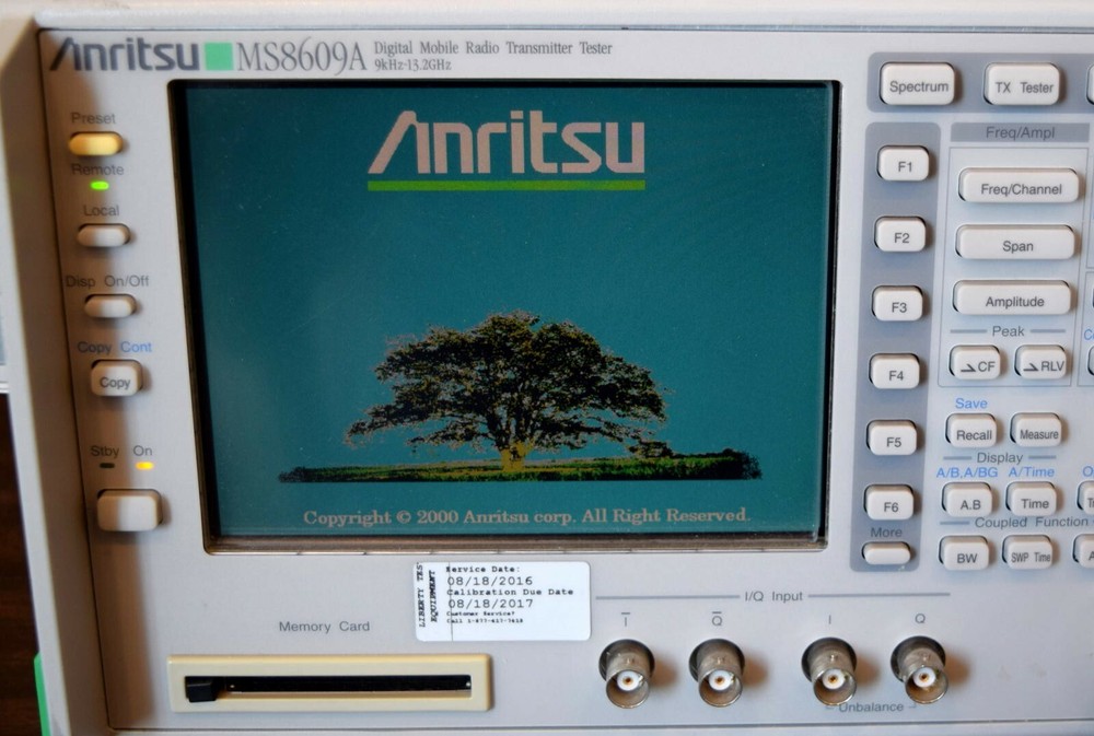 Anritsu MS8609A Digital Mobile Radio Transmitter Tester / Spectrum Analyzer