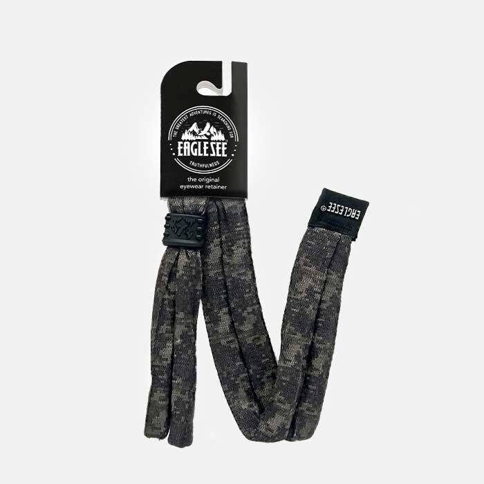 Sunglass retainer / Strap for Sunglasses | Gray Camo Cotton