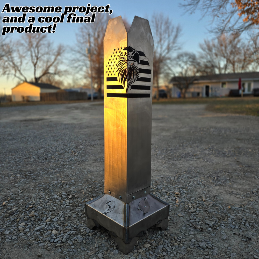 Custom Fire Pit - DIY Welding Projects Kit, Smudge Pot, Fire Pit, DIY Waste Oil