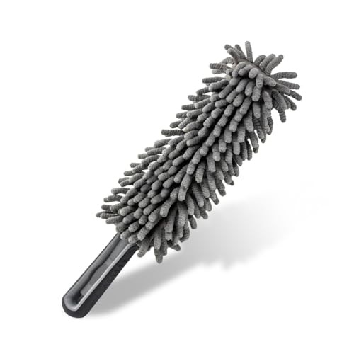 Car Duster Interior - Lint-Free Microfiber Cleaning With Comfortable Handle,