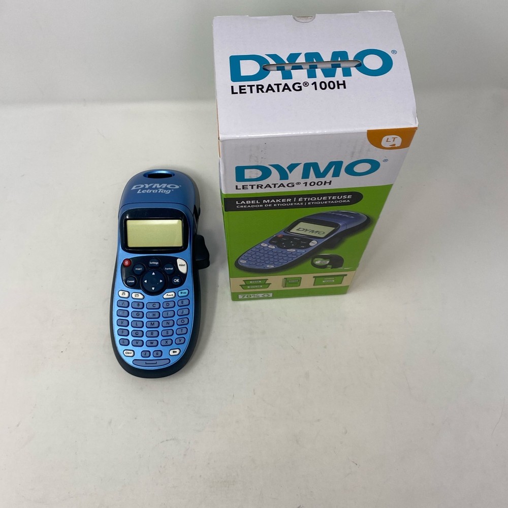 DYMO LetraTag LT-100H Plus Label Maker, Blue, ABC Keyboard