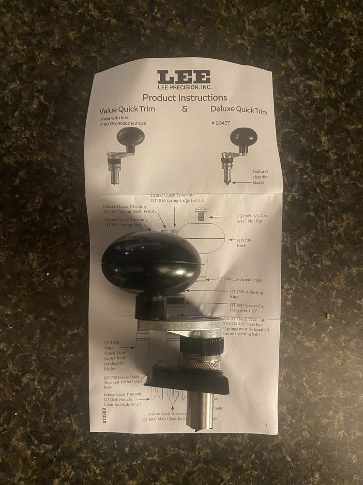 Lee Quick Trim Case Trimmer