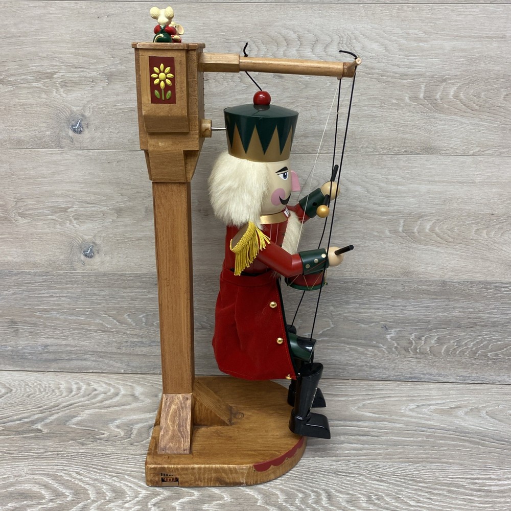 Nutcracker Marionette Animated Musical 22" Nutcracker Suite Works VIDEO