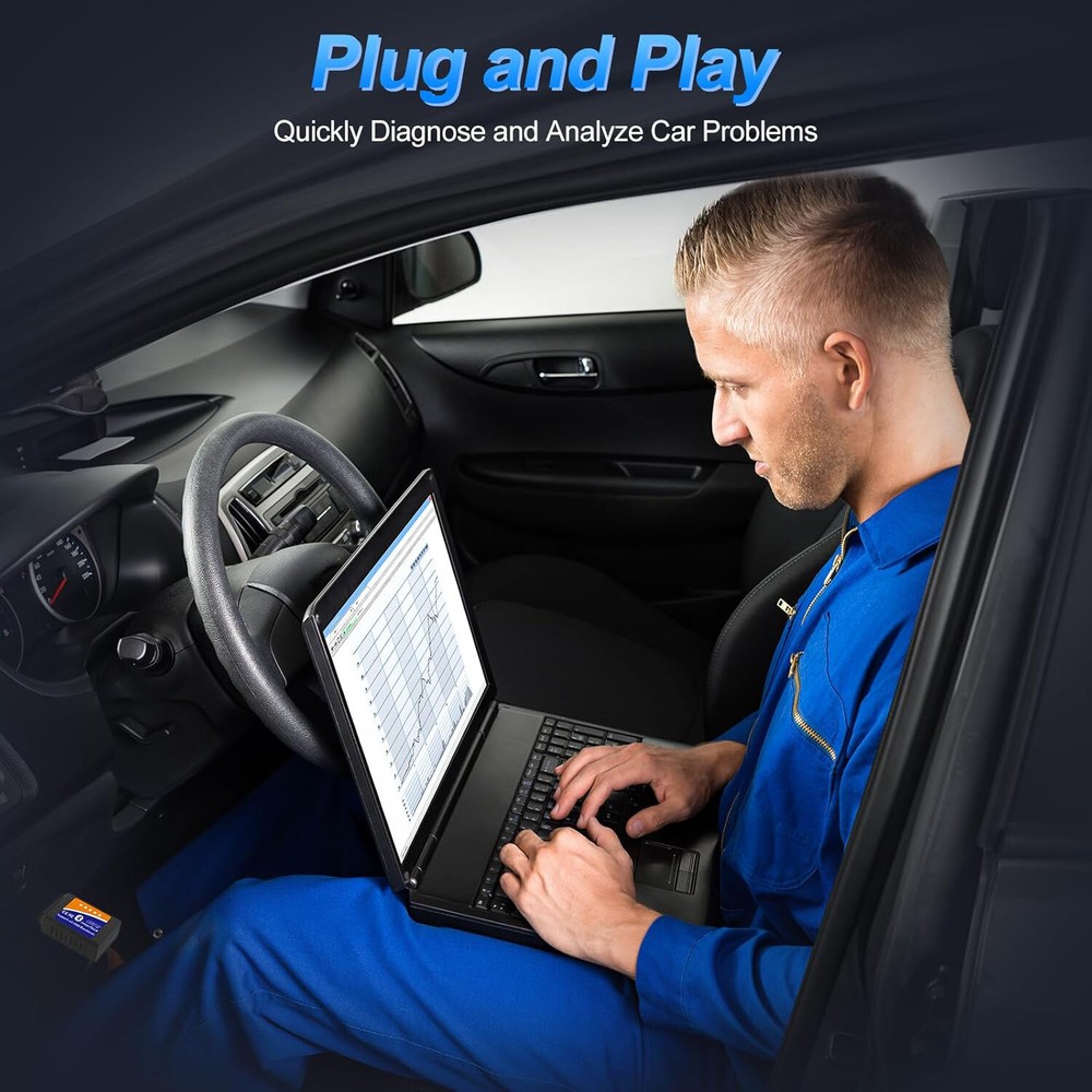 Bluetooth OBD2 OBDII Car Diagnostic Scanner Auto Fault Code Reader Tool ELM327