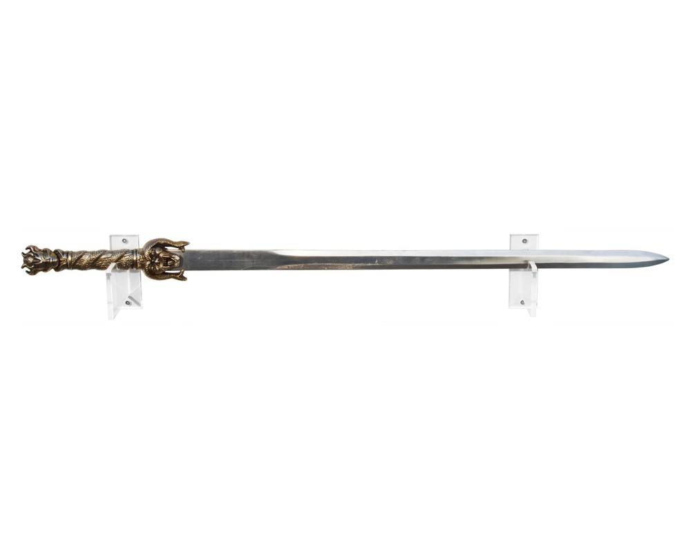 Deluxe Clear Acrylic Sword Wall Mount Bracket (A023-SW-SS)