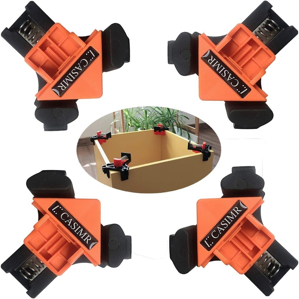 High-Tension 90-Degree Corner Clamp - Ideal Tool for Woodworking Projects