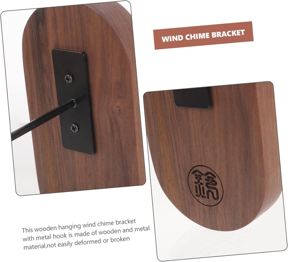 Wooden Wind Chime Stand Wall Mount Hanging Wind Chime Bracket