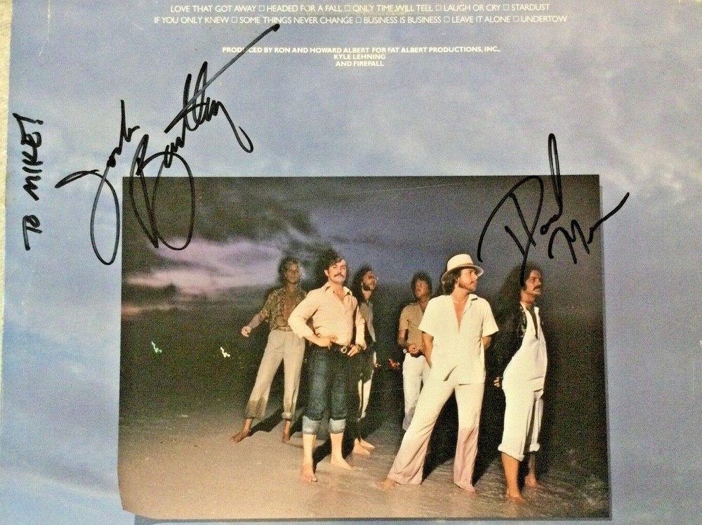 Firefall "Undertow" Vinyl - Autographed/Signed - Jock Bartley + 1