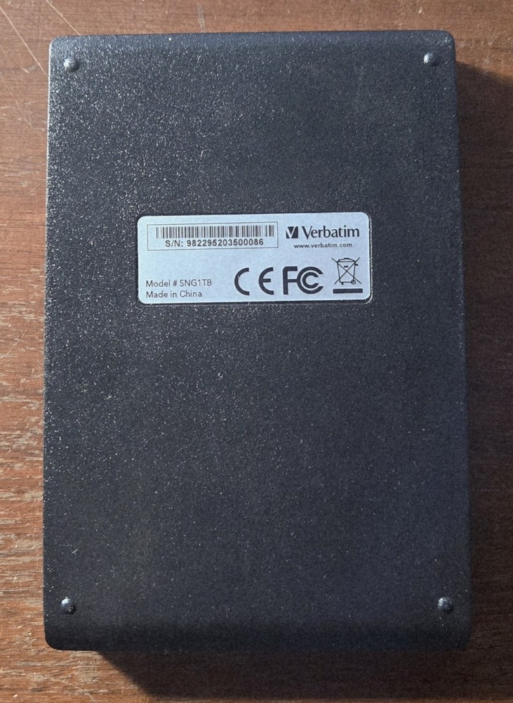 Verbatim 1TB External Hard Drive & Storage Case