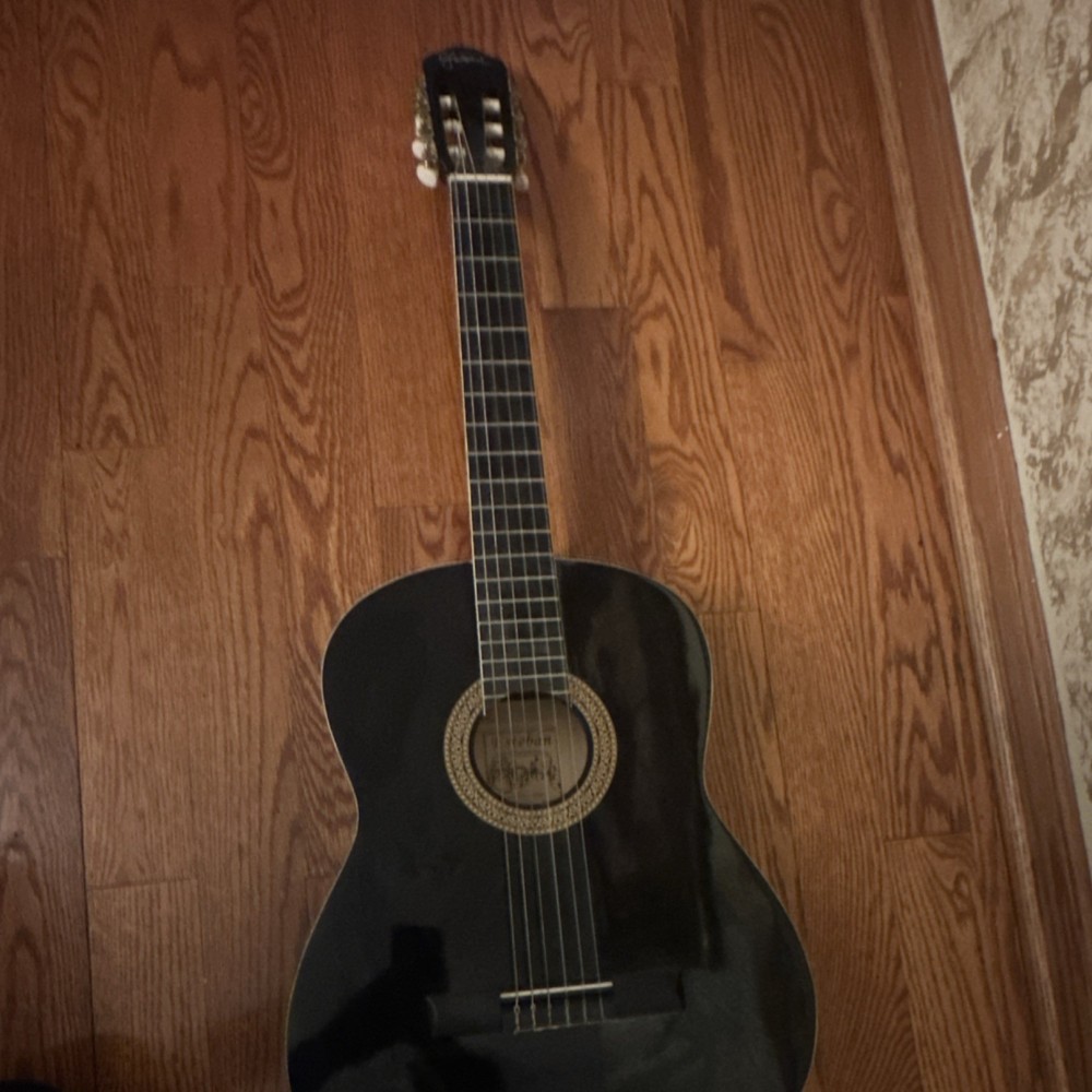 Gibson Classical Guitar Black 6 String Right-Handed Standard Body