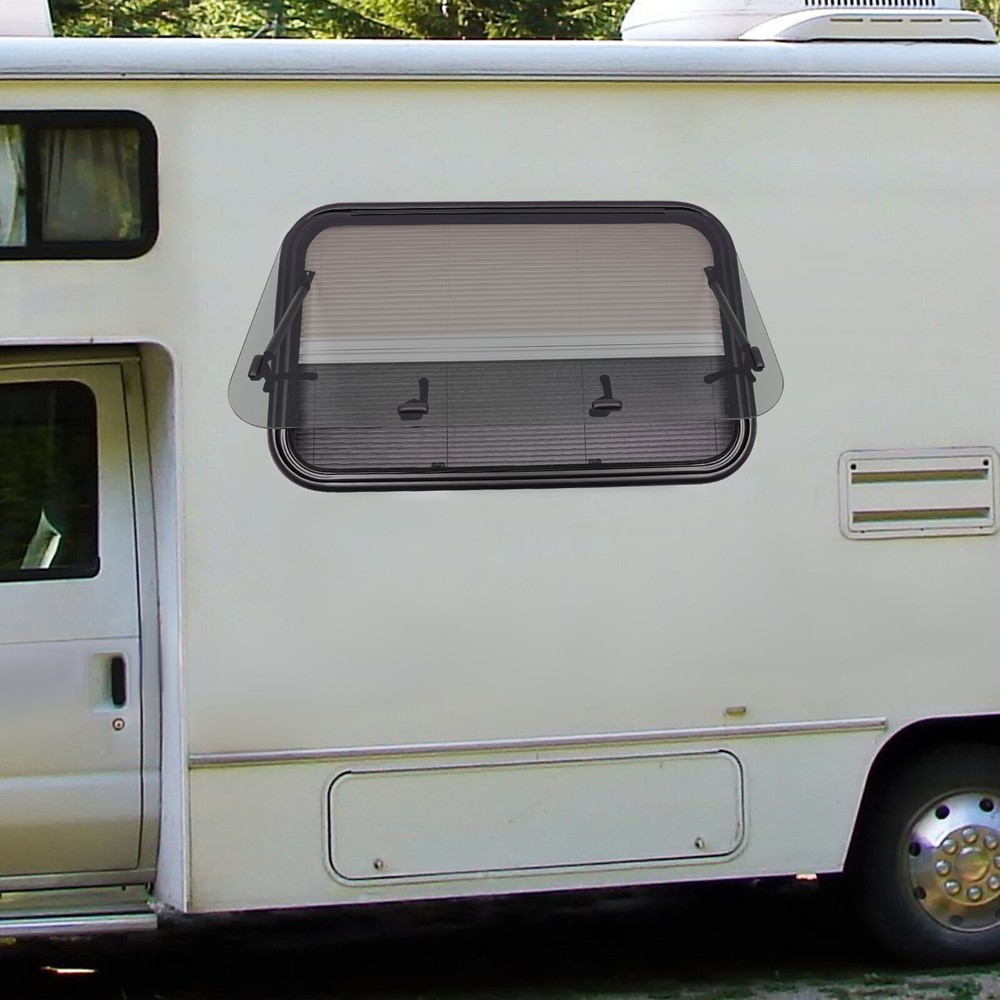 RV Push Out Window RV Exit 65° Opening Window RV Trailer Venting Window 90*55cm