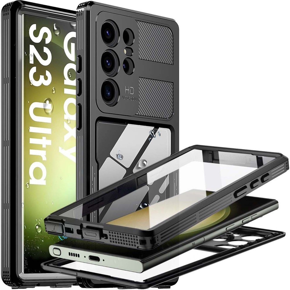 For Galaxy S23 S23+ S23 Ultra Waterproof Case Shockproof Plus Screen Protector