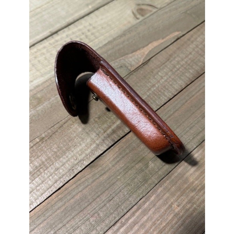 Leather Folding Knife Sheath - Brown